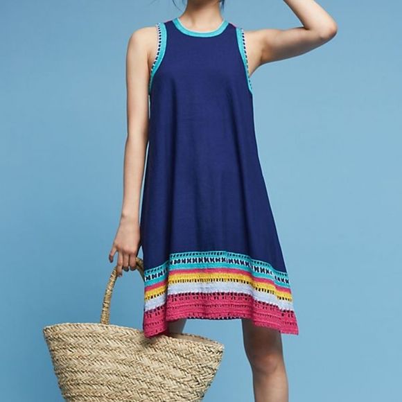 Anthropologie Dresses & Skirts - Anthropologie Akemi + Kin Crochet trim swing dress
